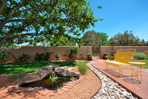 615 Armenta - Back Yard with Fountain