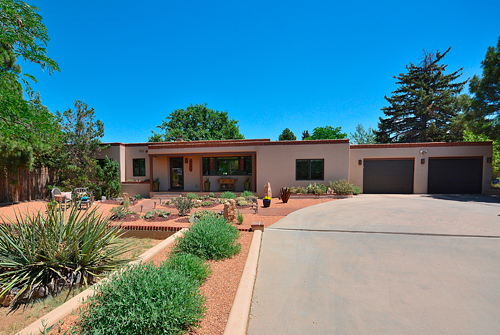 615 Armenta - Formal Front Entrance Showing Two Car Garage