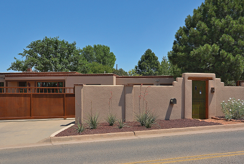 615 Armenta - Formal Front Entrance with Gates Closed