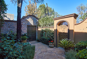 Calle Agua 2 - Formal  Front Entrance Garden Courtyard