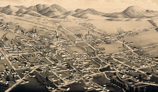 Old map of Santa Fe