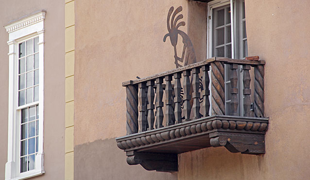 Balcony with Kokopelli